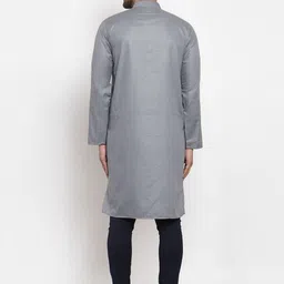 Kaifoo Band Collar Straight Kurta image 3