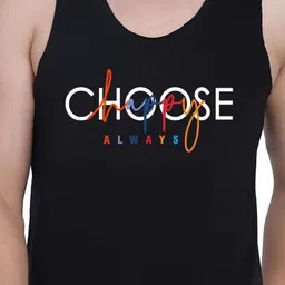 SLOWLORIS Pack Of 2 Printed Combed Cotton Gym Vests VSL26 CMB(CHS BLACK)(GYM MUSTARD) image 3