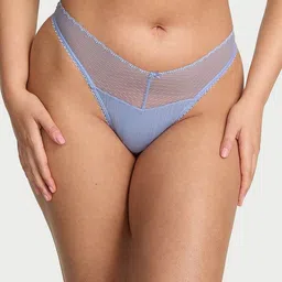 Victoria's Secret Women Self Designed High-Rise Inner Elastic Thong Briefs-image-96