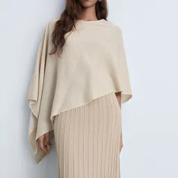 MANGO Lurex Asymmetric Poncho-picture-20