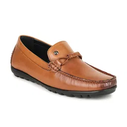 BRITMEN Men Textured Leather Loafers-picture-19