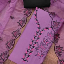 DIVASTRI Embroidered Unstitched Dress Material-picture-34