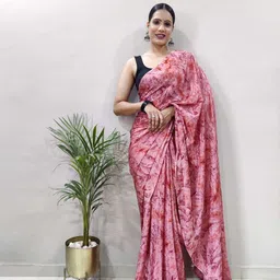 KALINI Tie and Dye Pure Georgette Ready to Wear Saree-picture-28