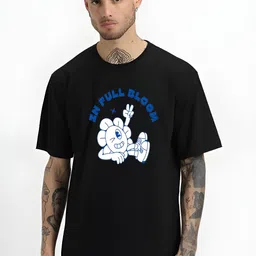 Streetsutra Men Graphic Printed Round Neck Cotton Oversized T-shirt-picture-10