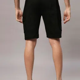 HO BINDAASS Men Mid-Rise Regular Fit Cotton Cargo Shorts image 4