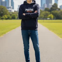 Moda Rapido Men Printed Hooded Sweatshirt image 2