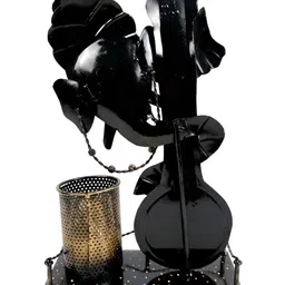 apka mart Brown & Red Iron Printed Ganesha Showpiece image 2