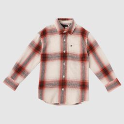 Tommy Hilfiger Boys Relaxed Fit Buffalo Checked Spread Collar Pure Cotton Casual Shirt-picture-16
