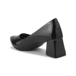 JM Looks Women Classic Glossy Sleek Finish Block Sandals image 5