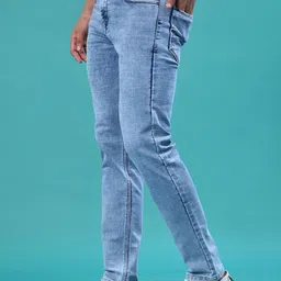 V-Mart Men Regular Fit Mid-Rise Light Fade Stretchable Jeans image 4