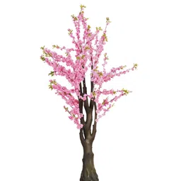 Royaloak Pink & Green Three Head Cockscomb Foam Stick Artificial Flower image 5