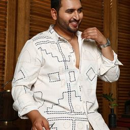 Instafab Plus Men Comfort Opaque Printed Casual Shirt-image-46