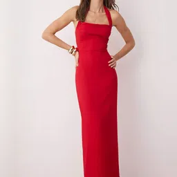 Trendyol Women Halter Neck Sheath Maxi Dress-picture-29