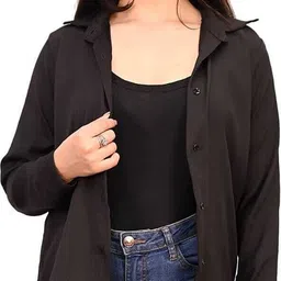 poshak wiz Women Regular Fit Solid Casual Shirt image 5