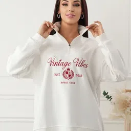 StyleCast x Revolte Women Printed Mock Collar Sweatshirt-picture-12