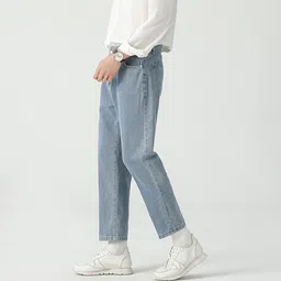 StyleCast x Revolte Men Regular Fit Mid-Rise Light Fade Jeans image 5