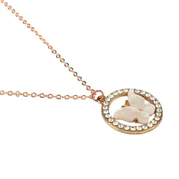 KPOP Gold-Plated Circular Pendants With Chains image 2