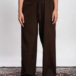 Pittra4ever Women Cotton Relaxed Fit Mid Rise Joggers-image-36