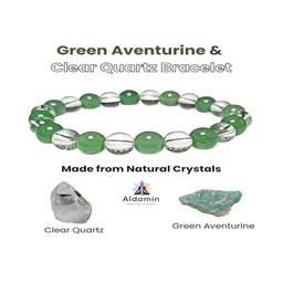 SHARU Unisex Citrine Beaded Elasticated Bracelet image 4