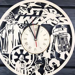 QEZNEF Beige Solid Traditional Wall Clock-picture-26