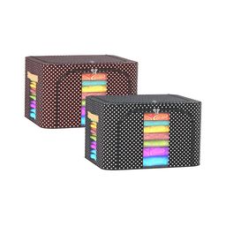 Aura Black & Brown 2 Pieces Regular Wardrobe Organisers-picture-25