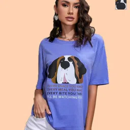 Christy World Women Pack of 2 Printed Extended Sleeves T-shirt-image-34