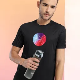 HRX by Hrithik Roshan Brand Logo Printed Running T-shirt-picture-44