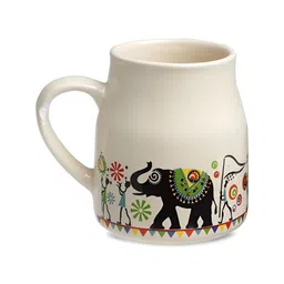 Myntra Elegant Homes Set Of 6 Ethnic Motifs Printed Ceramic Glossy Cups image 5