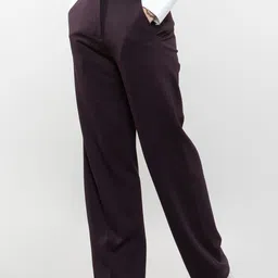LOVE PANGOLIN Women Relaxed Straight Leg Straight Fit Trousers-image-80