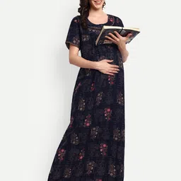 THE MAMA KLUB Printed Maxi Nightdress-picture-29