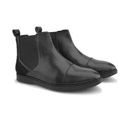 HERE&NOW Men PU Slip On Chelsea Boots image 4