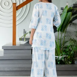 ME & MY Printed Round Neck Top & Palazzos Co-Ords image 3