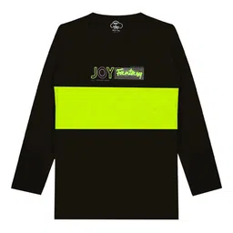 MIST N FOGG Boys Colourblocked Round Neck Cotton T-shirt-image-29