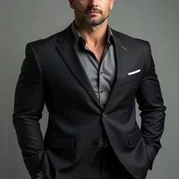 Fashion Garments Men Purever Notched Lapel Single Breasted Regular Fit Blazer-picture-19