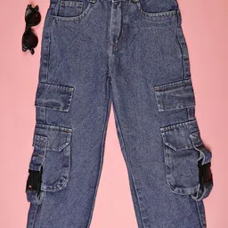 V-Mart Boys Regular Fit Mid-Rise Light Fade Stretchable Jeans-picture-53