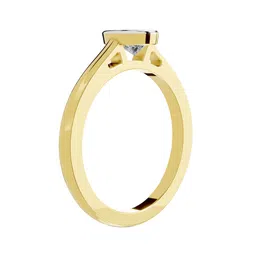 Sparkles Lab Grown Diamond IGI Certified 0.50 Ct Pear Shape Solitaire Diamond Ring 14K image 2