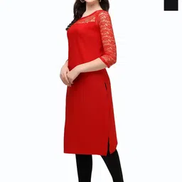 ZELZIS Women Pack of 2 Floral Woven Design Daily Straight Kurtas-picture-14