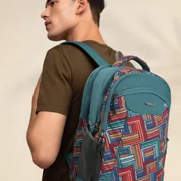 Timus Men Geometric Printed Backpack-picture-25