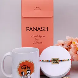PANASH Artificial Beaded Rakhi Mugs & Roli Chawal-picture-39