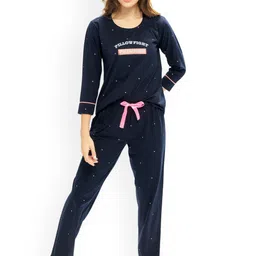 Lotik Women Typography Printed Night suit-image-19