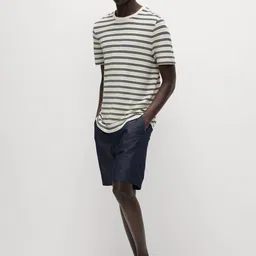 Marks & Spencer Men Regular Fit Mid-Rise Chino Shorts image 4