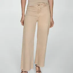 MANGO Women High-Rise Stretchable Culotte Jeans-picture-15