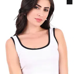 SRISARAS Women Pack of 2 Ribbed Cotton Tank Top-image-60