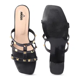 AROOM Women Square Toe Comfort Block Heels Sandals image 5