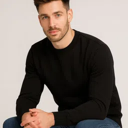 YONGE Men Round Neck Pullover Sweatshirt-picture-14