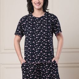 Secret Wish Women Graphic Printed Night suit-picture-36