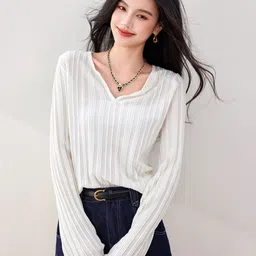 JC Collection Women Striped Pullover-picture-27