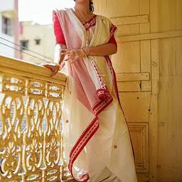 Moda Rapido Woven Design Silk Blend Handloom Banarasi Saree-picture-18