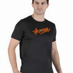 THE BEETEL HOUSE Men Typography Printed Round Neck Slim Fit T-shirt image 3