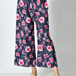 BAESD Women Floral Printed Flared Palazzos-image-99